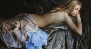 Красота женского тела на картинах художника Сергея Маршенникова (22 фото)