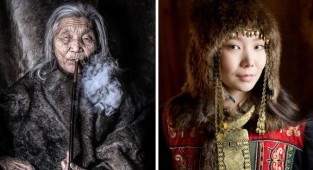 30 портретов коренных жителей Сибири и Монголии (31 фото)