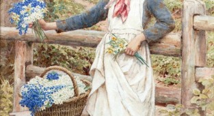 Английский художник Henry James Johnstone (British, 1835-1907) (26 фото)