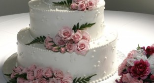 Свадебные торты (68 фото)