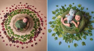 Она фотографирует младенцев в центре мандалы, переосмысливая сакральное изображение (11 фото)