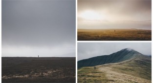 Фотограф-путешественник делает снимки крошечных фигур на фоне пейзажей (21 фото)