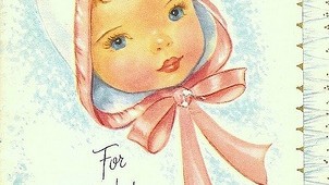Винтажные открытки "С новорожденным" (138 работ)