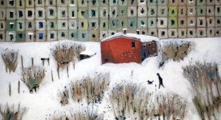Российские хрущевки в картинах Ильгиза Гимранова (17 рисунков)