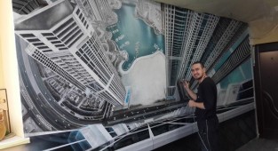 Роспись стен Дубай с высоты (6 фото)