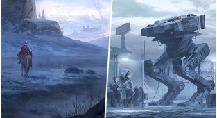 Миры прошлого и будущего в картинах главного художника Ubisoft (21 фото)