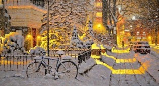 20 пейзажей канадского художника, которые заставят вас мечтать о зиме (20 фото)