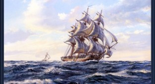 Парусные корабли (небольшая коллекция картин) (96 работ)