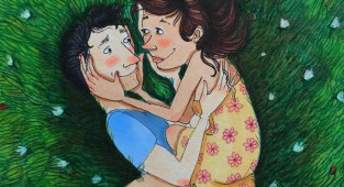 Отношения и супружеская жизнь в рисунках Аманды Олеандер (39 картинок)