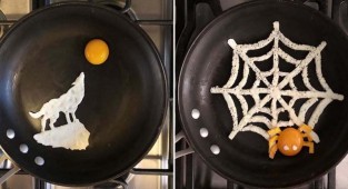 Мексиканка создаёт прямо на сковороде удивительные по своей красоте яичные завтраки (40 фото)