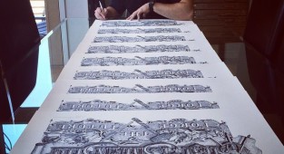 Уникальная живопись и каллиграфия Джейка Вайдмана (16 фото)