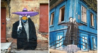 Стрит-арт в России - больше чем стрит-арт (46 фото)