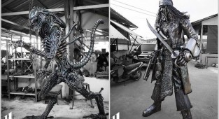 Компания из Таиланда создает фантастических героев из ненужного металлолома (13 фото)