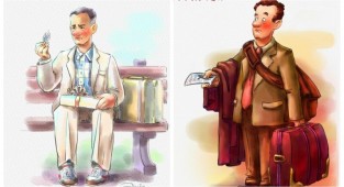 Как могли бы выглядеть известные герои Тома Хэнкса в образе мультперсонажей (14 фото)