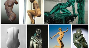 Красота женского тела в современном искусстве скульптуры (24 фото)