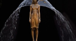 Поэтические и изящные скульптуры, дополненные струями воды (16 фото)
