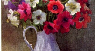 Букет цветов - работы известных художников (50 работ)