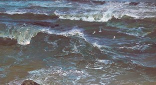 Морская живопись Gao Quan (12 катинок)