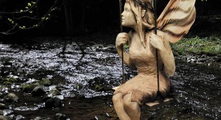 Лесная сказка: Удивительные скульптуры сделанные бензопилой (24 фото)
