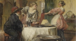Английский художник и иллюстратор Edgar Bundy (1862-1922) (57 работ)