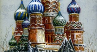 Федоскинская миниатюра. Купола России (34 работ)
