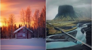 Суровая красота Финляндии и Исландии на фотографиях Эсси Траутвейн (26 фото)