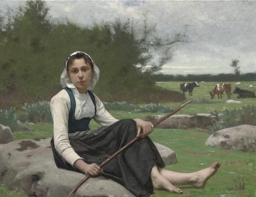 Французский художник Francois Alfred Delobbe (1835-1920) (31 работ)
