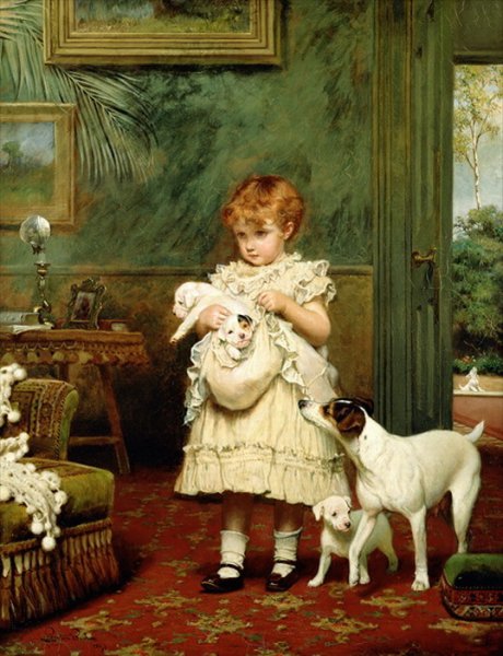 Английский живописец Charles Burton Barber (1845-1894) (46 работ)