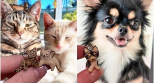 A girl makes wonderful mini-copies of animals (23 photos)