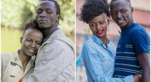 A Kenyan photographer turned a homeless couple into models. Amazing transformation! (22 photos + 1 video)
