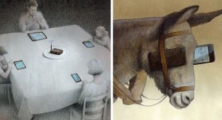 Paul Kuczynski's realistic illustrations show what's wrong with modern society (73 photos)
