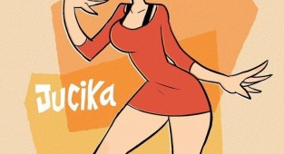 Jucika (Юцика) - героиня комиксов из 60-х (51 фото)