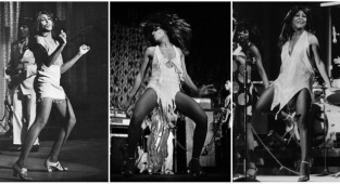 20 потрясающих черно-белых фотографий Тины Тернер на сцене (21 фото)