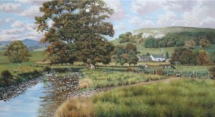 Peaceful rural landscapes of England by self-taught artist Tony Wooding (17 works)