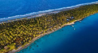 Polynesian Paradise from a Kite