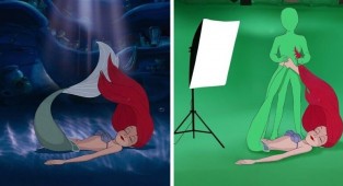Секрет создания знаменитых сцен в мультфильмах Disney (12 фото)