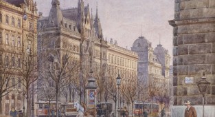 Watercolor works by Erwin Pendl (Austrian, 1875-1945) (26 photos)