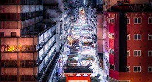 Пост обожнювання старого Гонконгу: фотохудожник ловить натуру, що йде (14 фото)