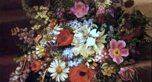 Maria Adelheid Dietrich (1827-1891). Floral still lifes (27 works)