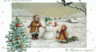 New Year's cards from Lida-studio publishing house (35 cards)
