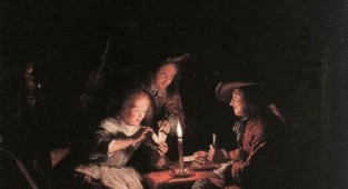 Classic painting by Gerrit Dou