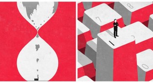 Мінімалістичні ілюстрації Серджіо Інгравалле з глибоким змістом (31 фото)