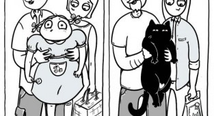 Забавный комикс о жизни с котом (15 фото)