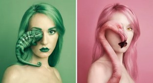 A girl from Hungary revealed her animal side (16 photos)