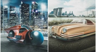 Как футуристы XX века представляли себе автомобили будущего (8 фото)