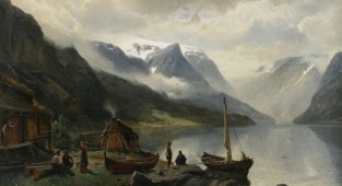 Художник Johan Edvard Bergh (Sweden, 1828-1880) (18 робіт)
