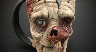 Серия кружек  Голова зомби (6 фото)