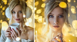 How to take magical New Year's portraits in the most ordinary setting (11 photos + 1 video)