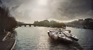Звездные войны на улицах Парижа (11 фото)