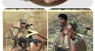 3D military girls - Designer Riguel (55 фото) (еротика)